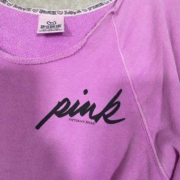 PINK Victoria’s Secret 2012 Purple Slouchy Crew Sweater | Size XS - Picture 3 of 10